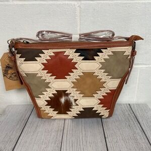 Catchfly Studio Aztec Crossbody Bag Southwestern Style Purse New‎